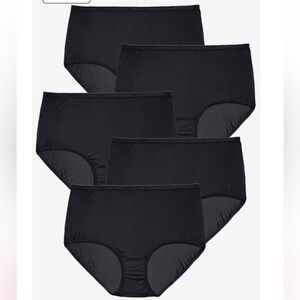 New 5pk Nylon Silky brief Panties size 7X 40 42 14 Comfort Choice
Woman within